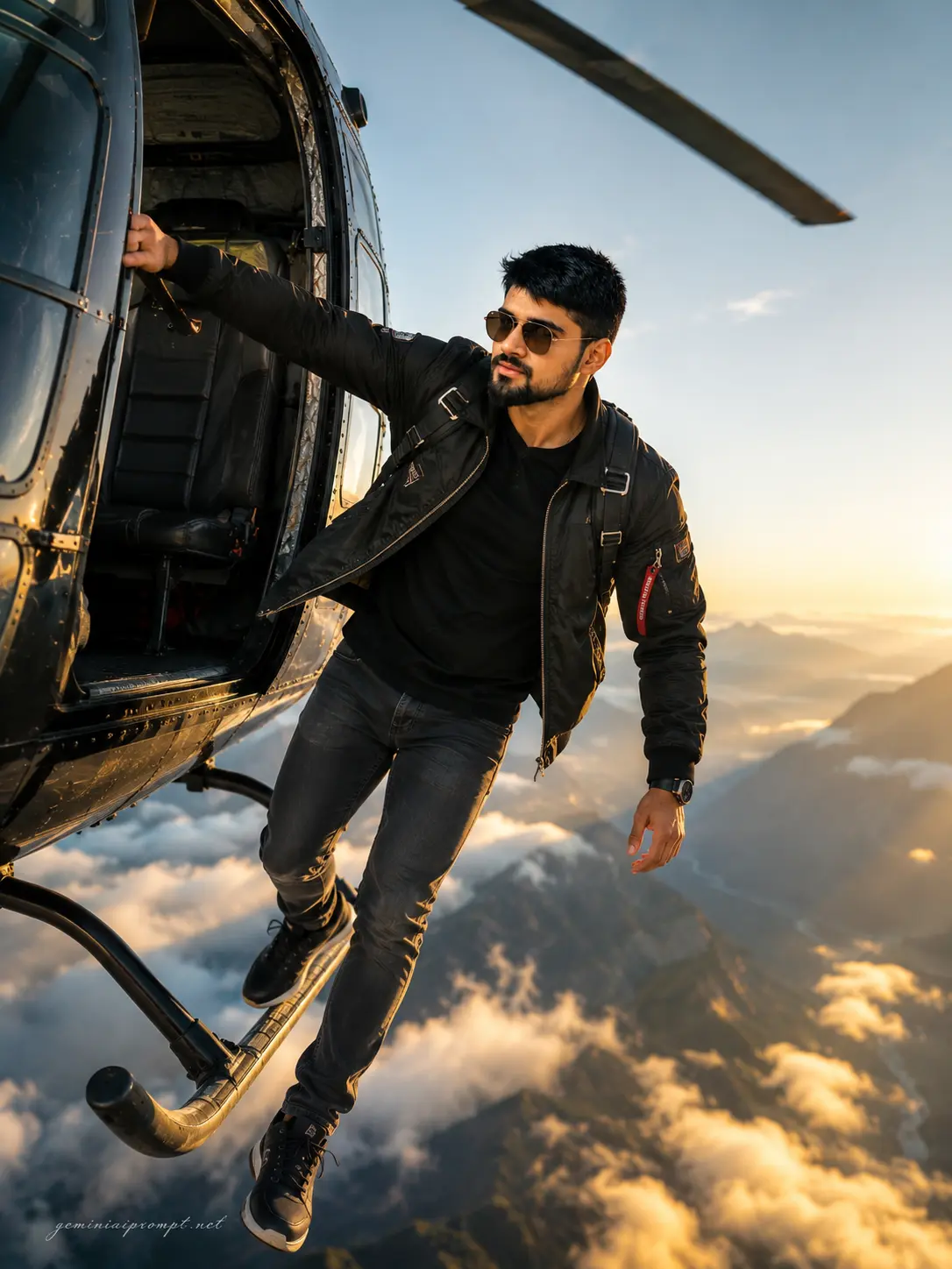 Aerial Adventure Above the Clouds
