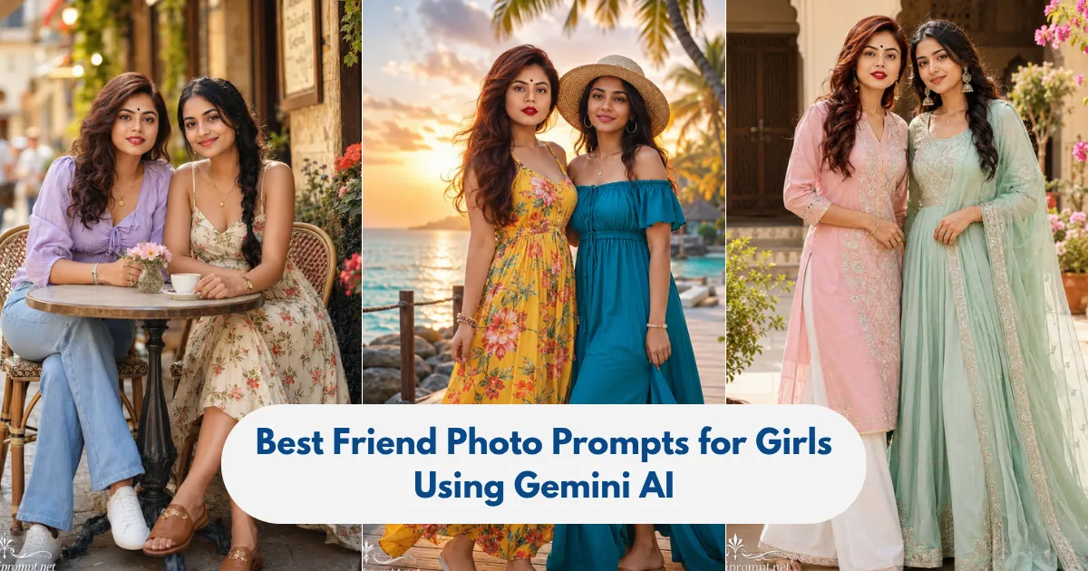 Best Friend Photo Prompts for Girls Using Gemini AI
