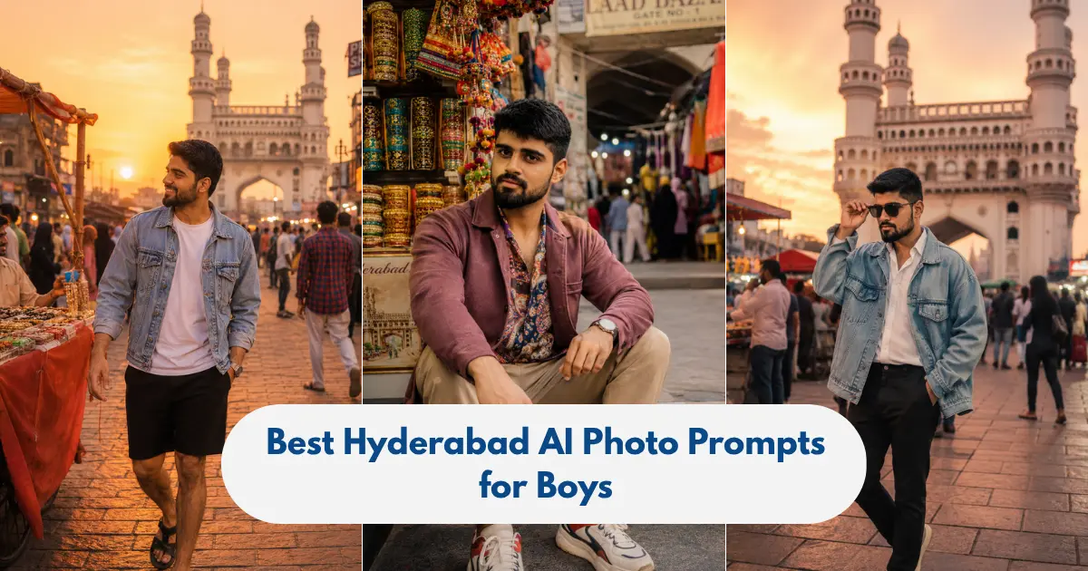 6 Best Hyderabad AI Photo Prompts for Boys