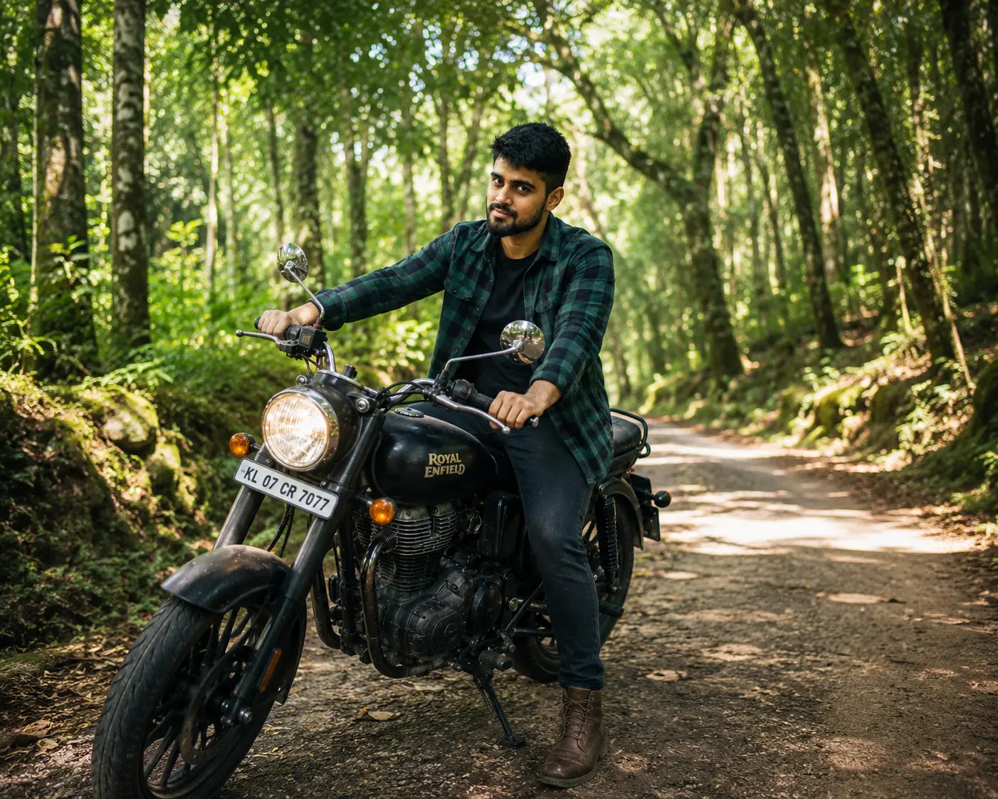 Forest Trail Exploration on Royal Enfield