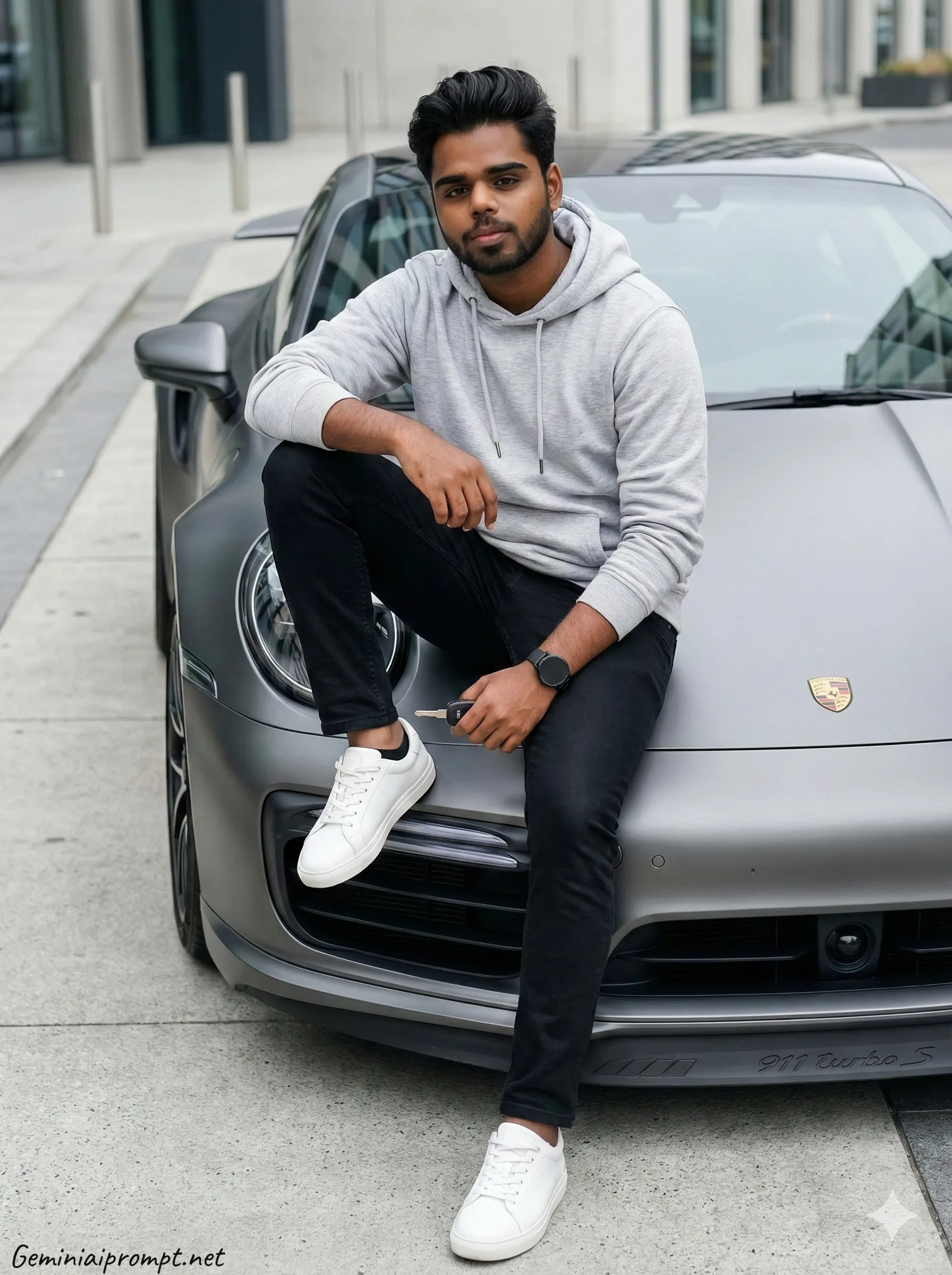 Google Gemini Boys Realistic Car Ai Photo Editing Prompt 6