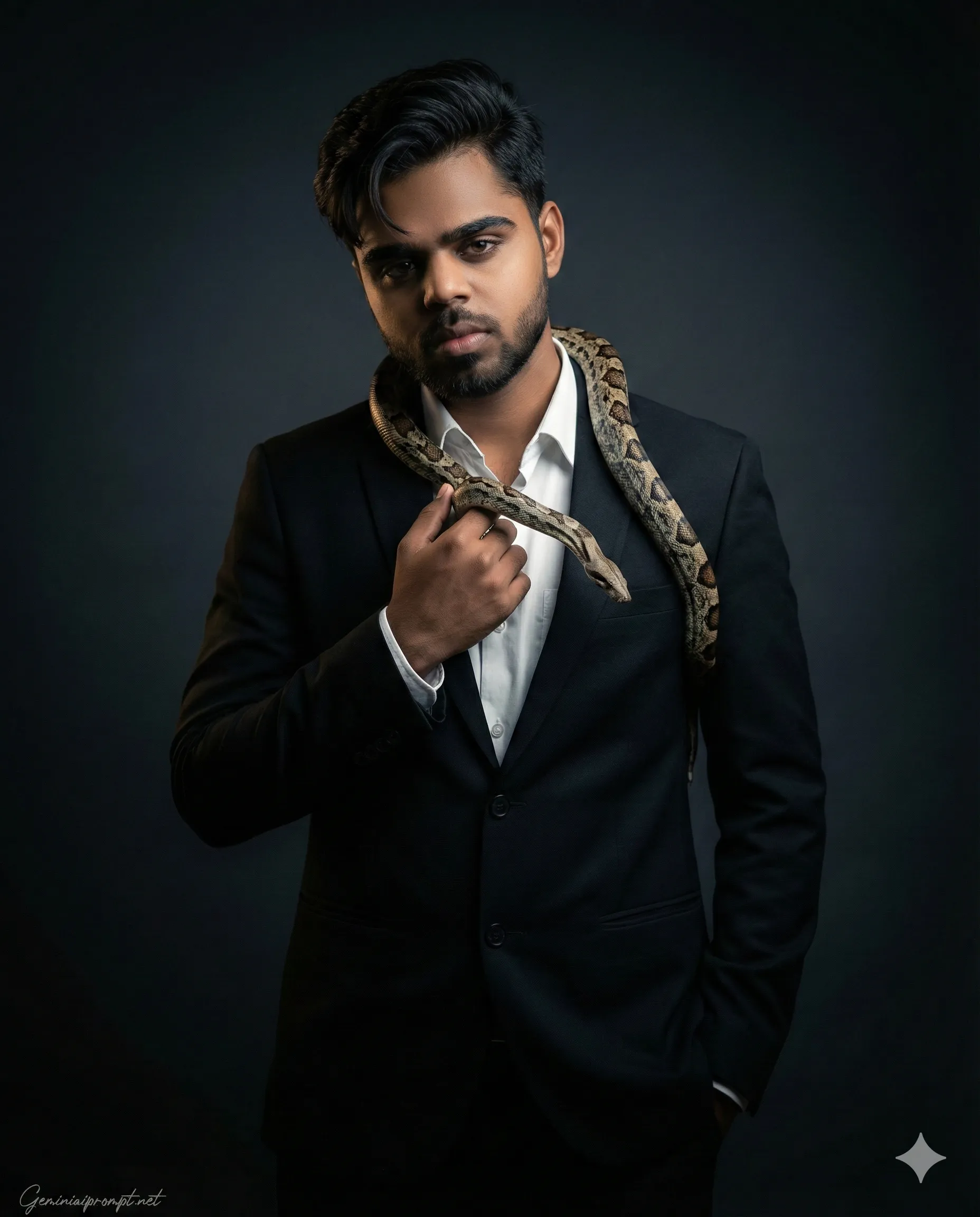 Google Gemini Exotic Snake Handling Photo Editing Prompt 2