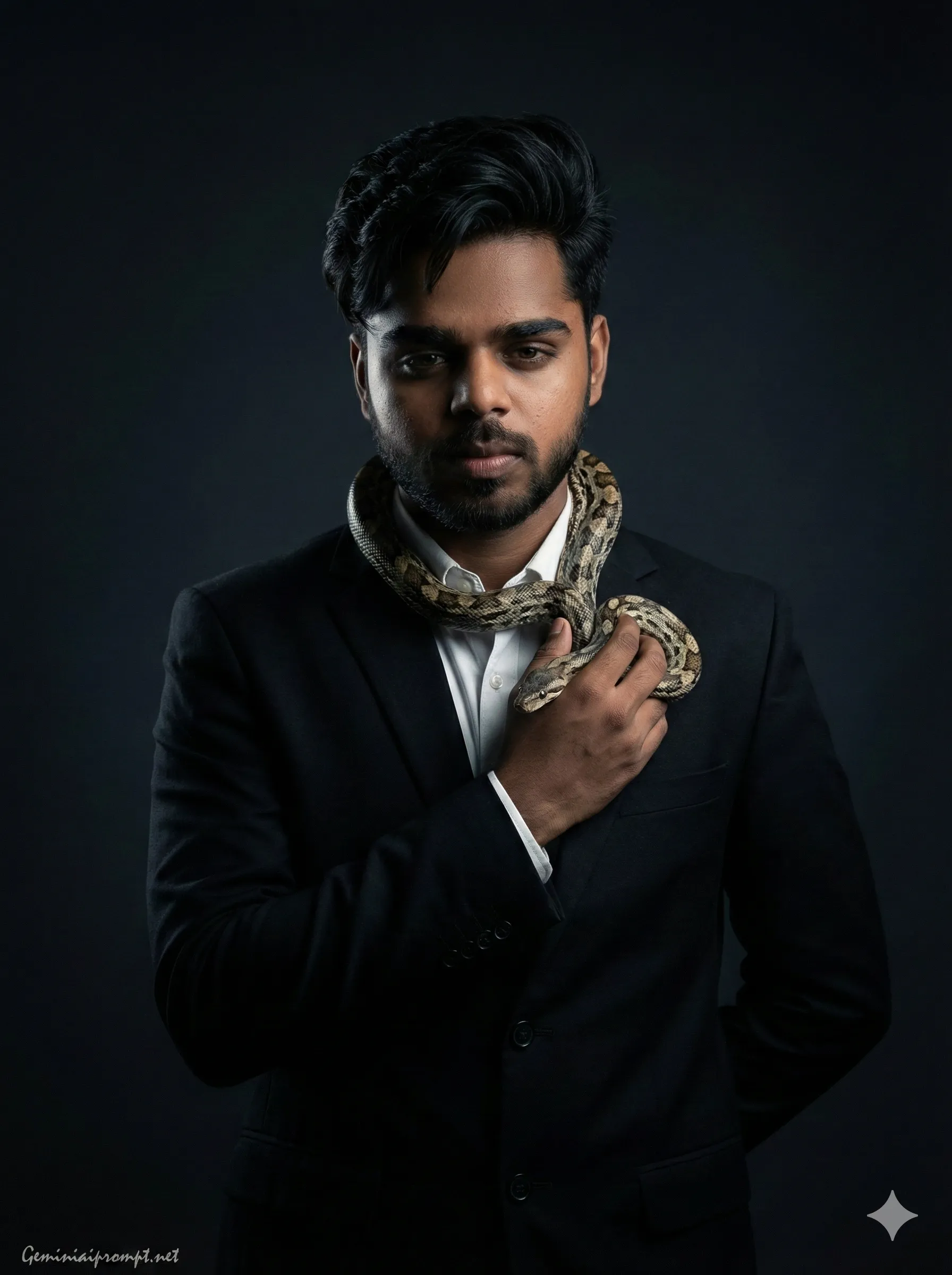 Google Gemini Exotic Snake Handling Photo Editing Prompt 3