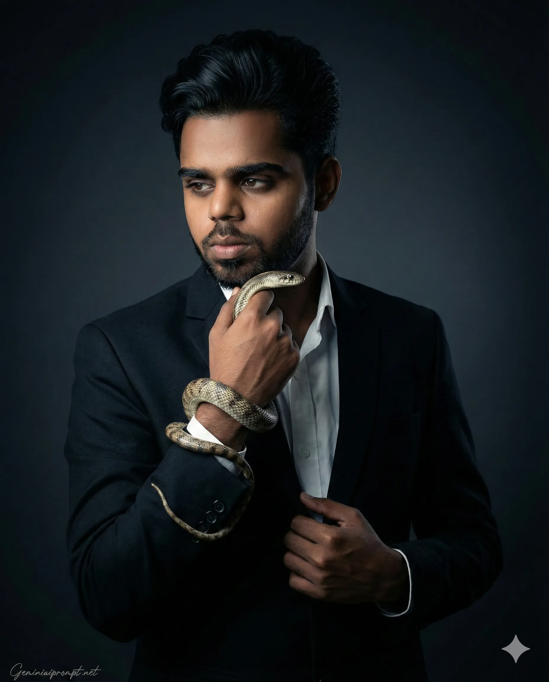 Google Gemini Exotic Snake Handling Photo Editing Prompt 4