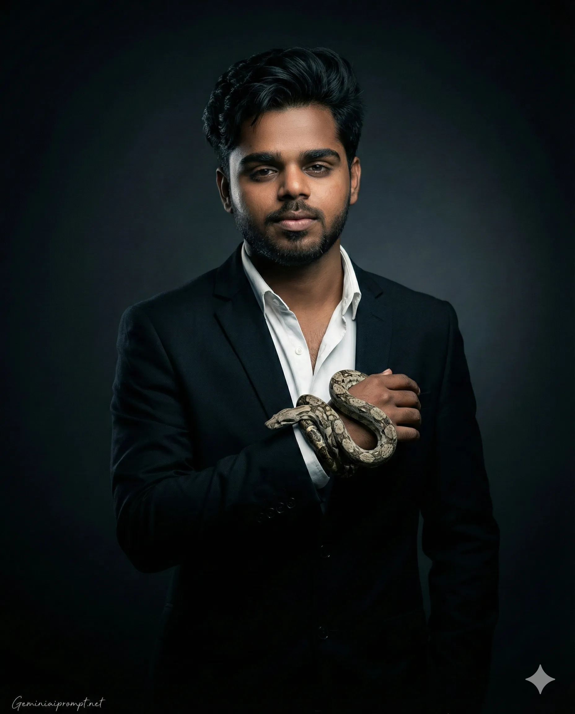 Google Gemini Exotic Snake Handling Photo Editing Prompt 5