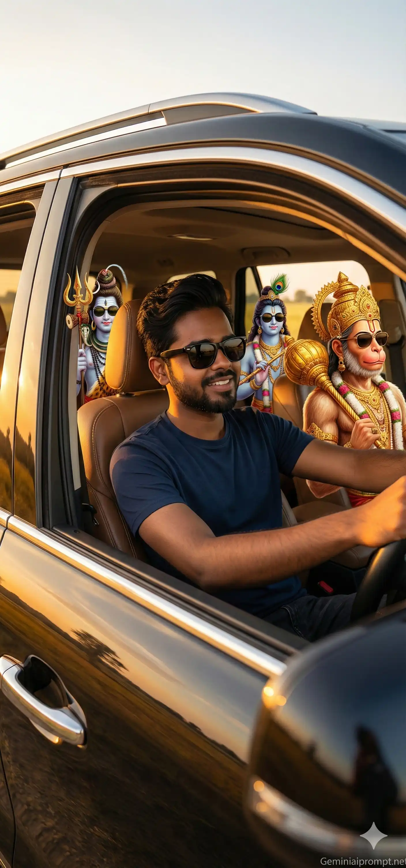 Google Gemini God Car Driving Ai Photo Editing Prompt 2