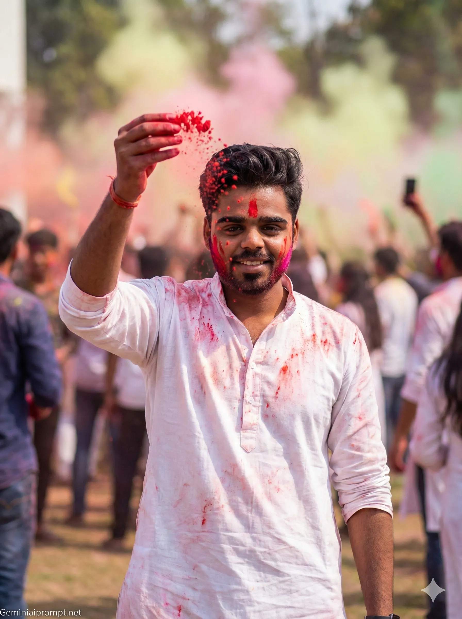 Google Gemini Happy Holi Ai Photo Editing Prompt 5