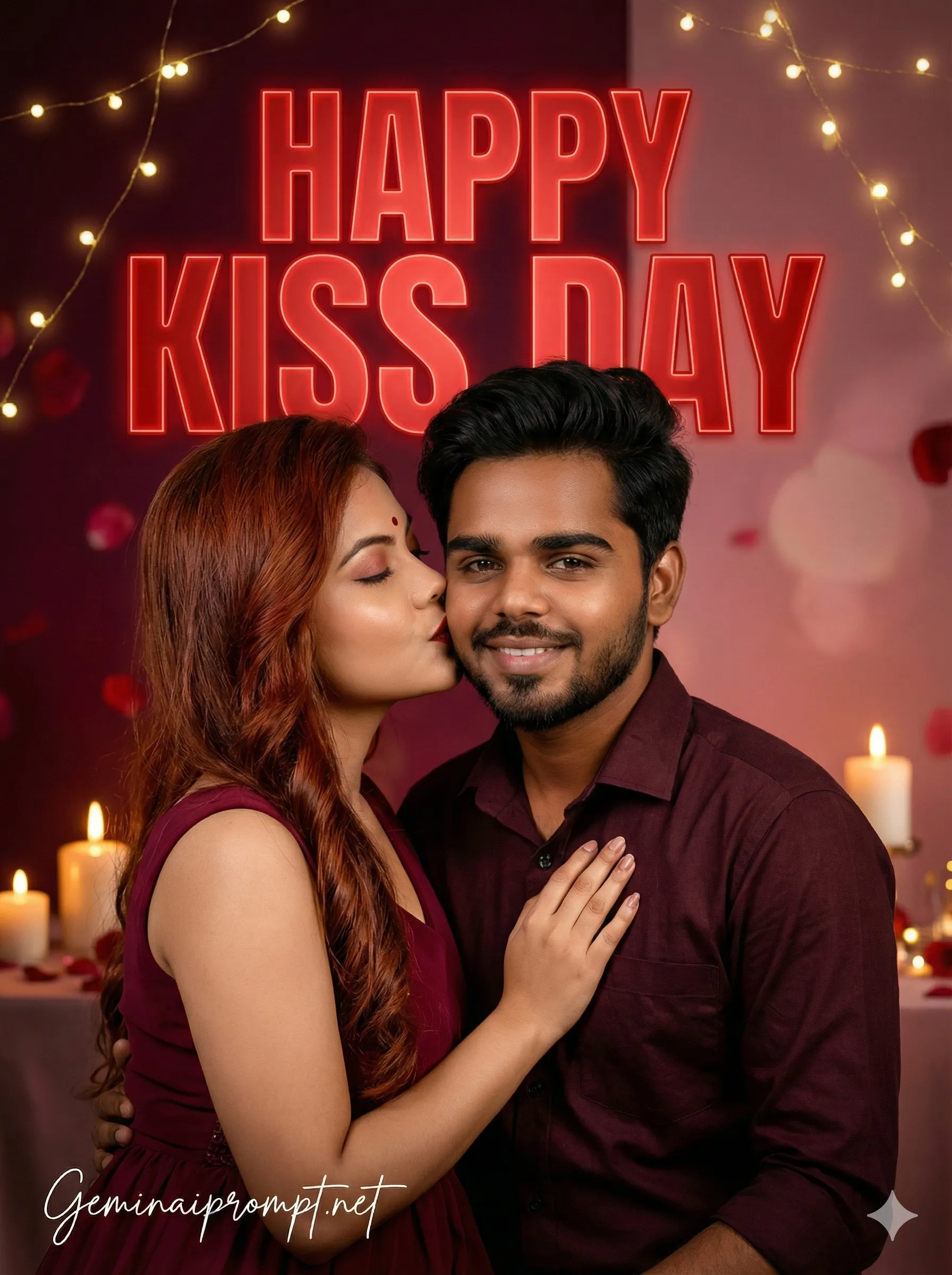 Google Gemini Happy Kiss Day Ai Photo Editing Prompt 1