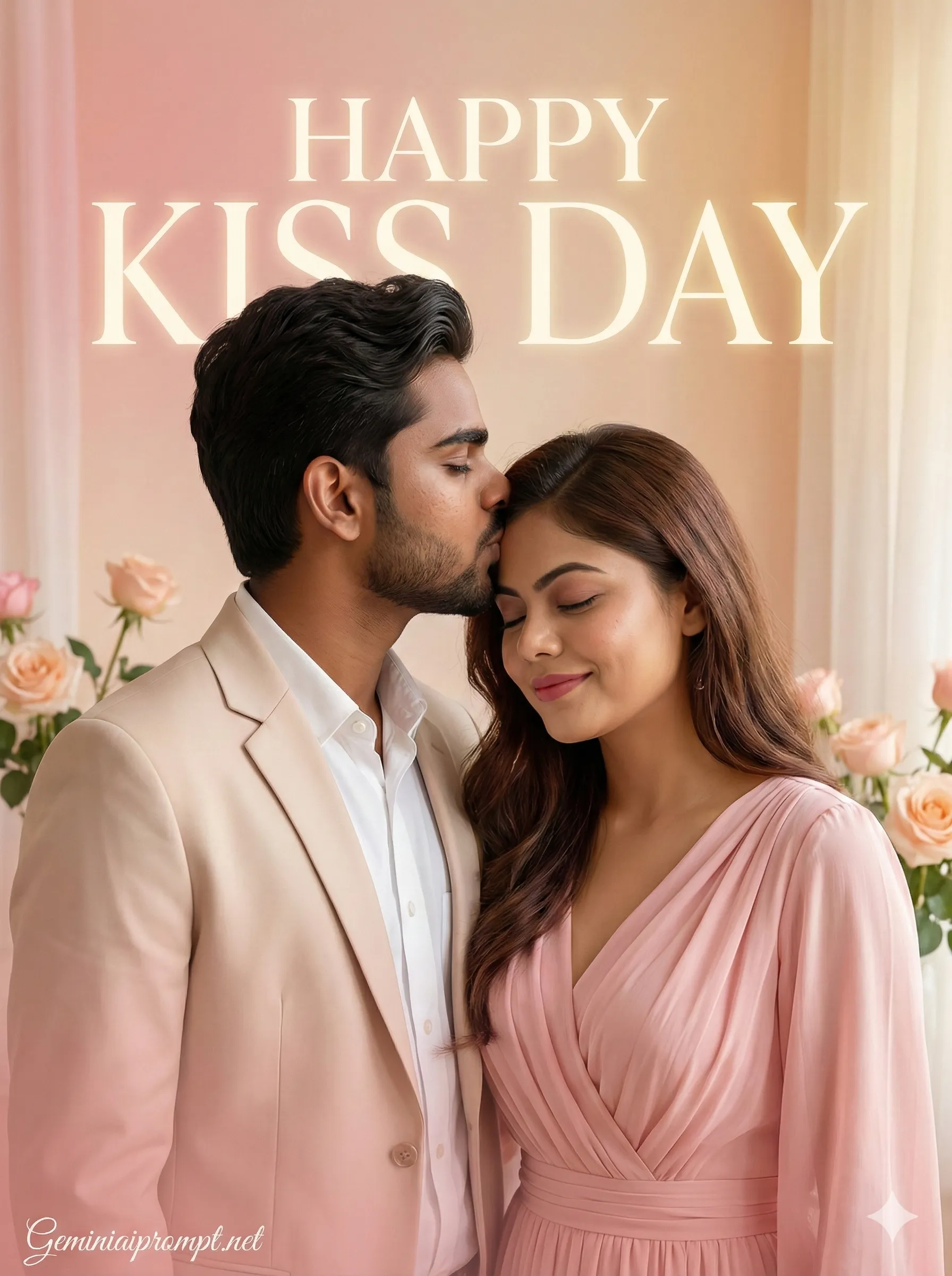 Google Gemini Happy Kiss Day Ai Photo Editing Prompt 4