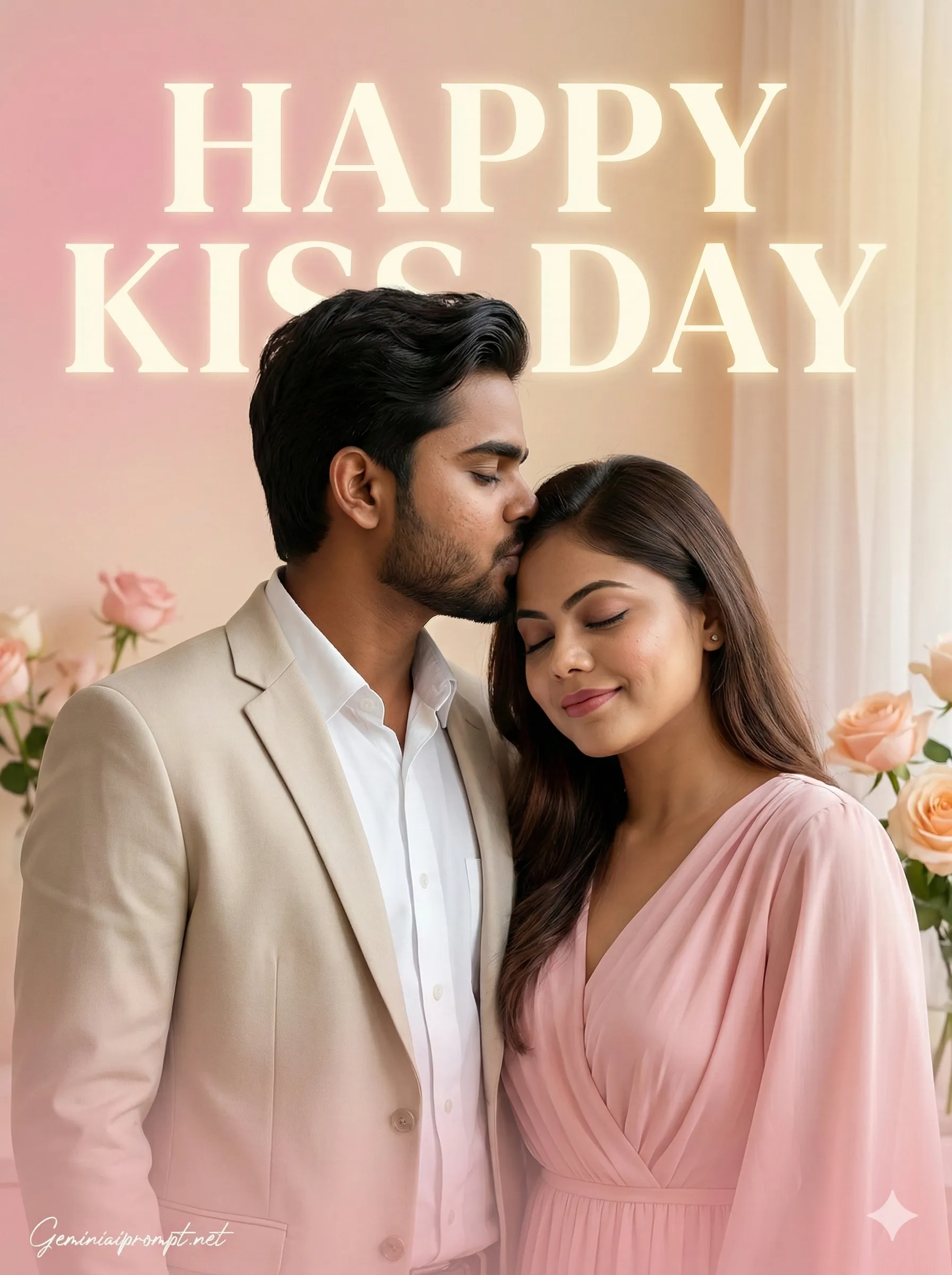 Google Gemini Happy Kiss Day Ai Photo Editing Prompt 5