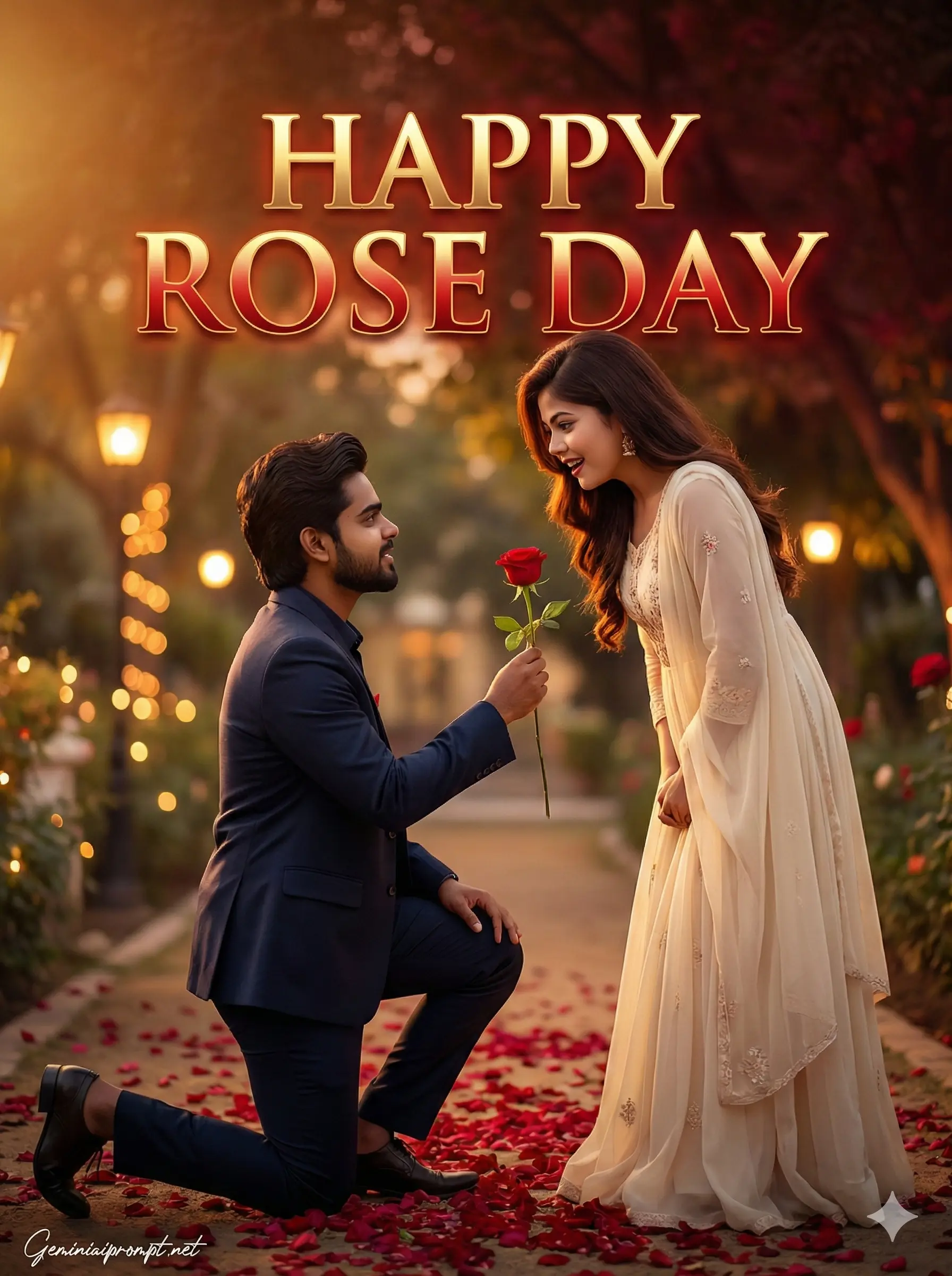 Google Gemini Happy Rose Day AI Photo Editing Prompt 3