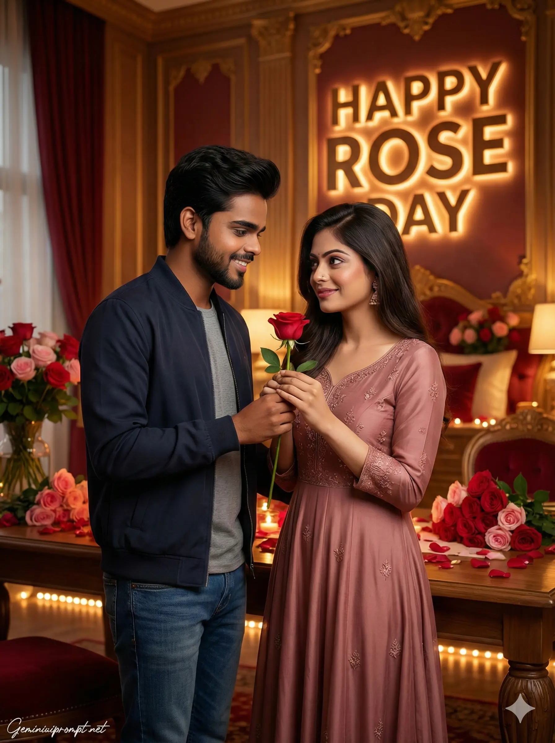 Google Gemini Happy Rose Day AI Photo Editing Prompt 6