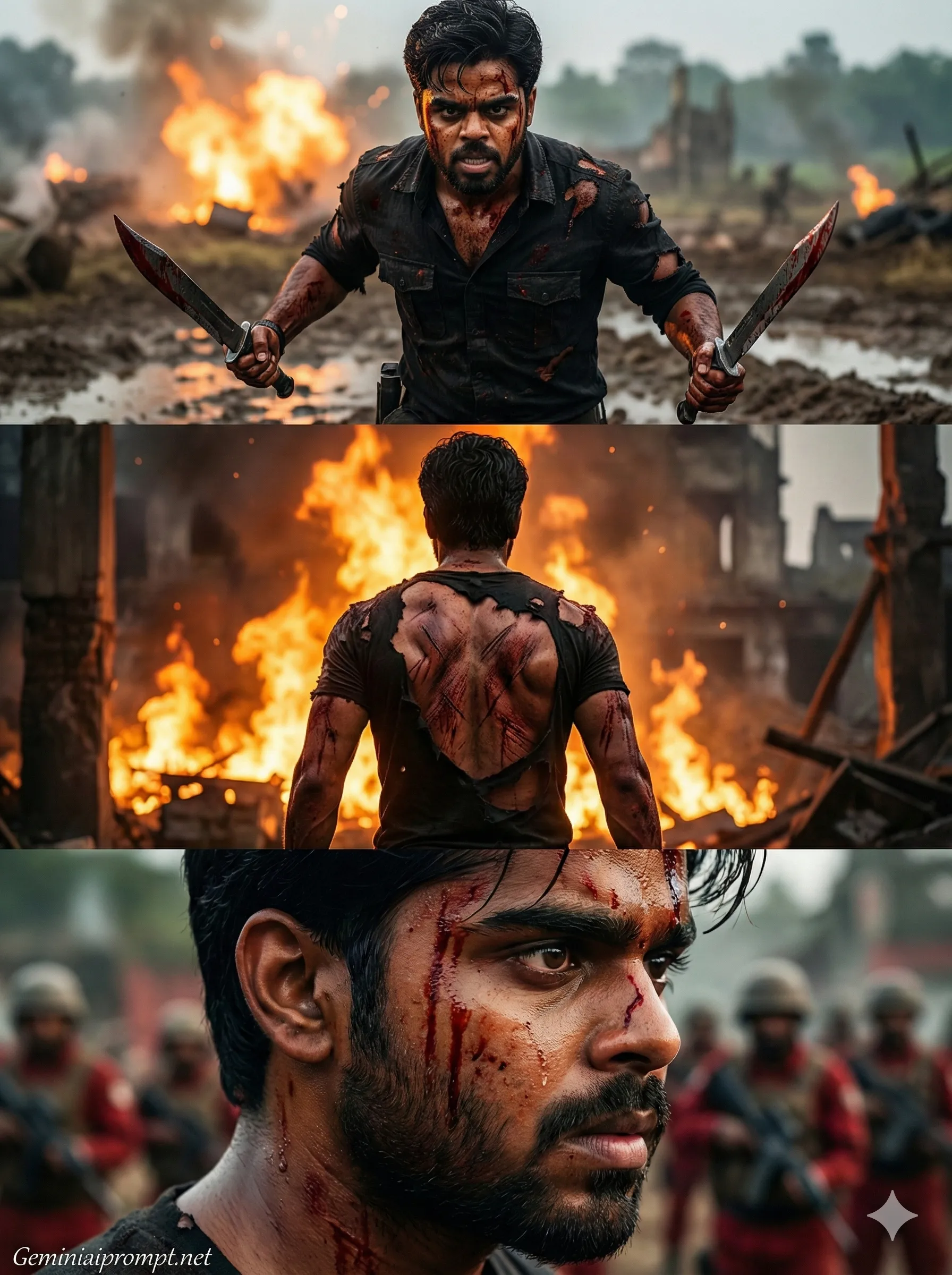 Google Gemini Salaar Movie Poster Photo Editing Prompt 1