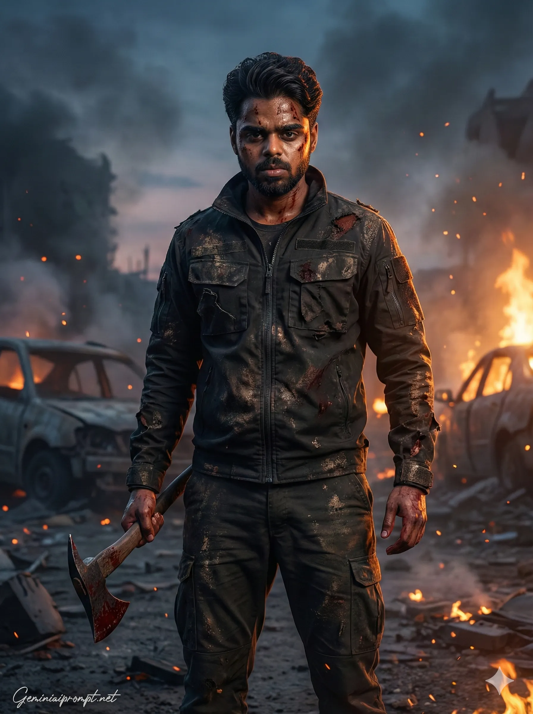 Google Gemini Salaar Movie Poster Photo Editing Prompt 3