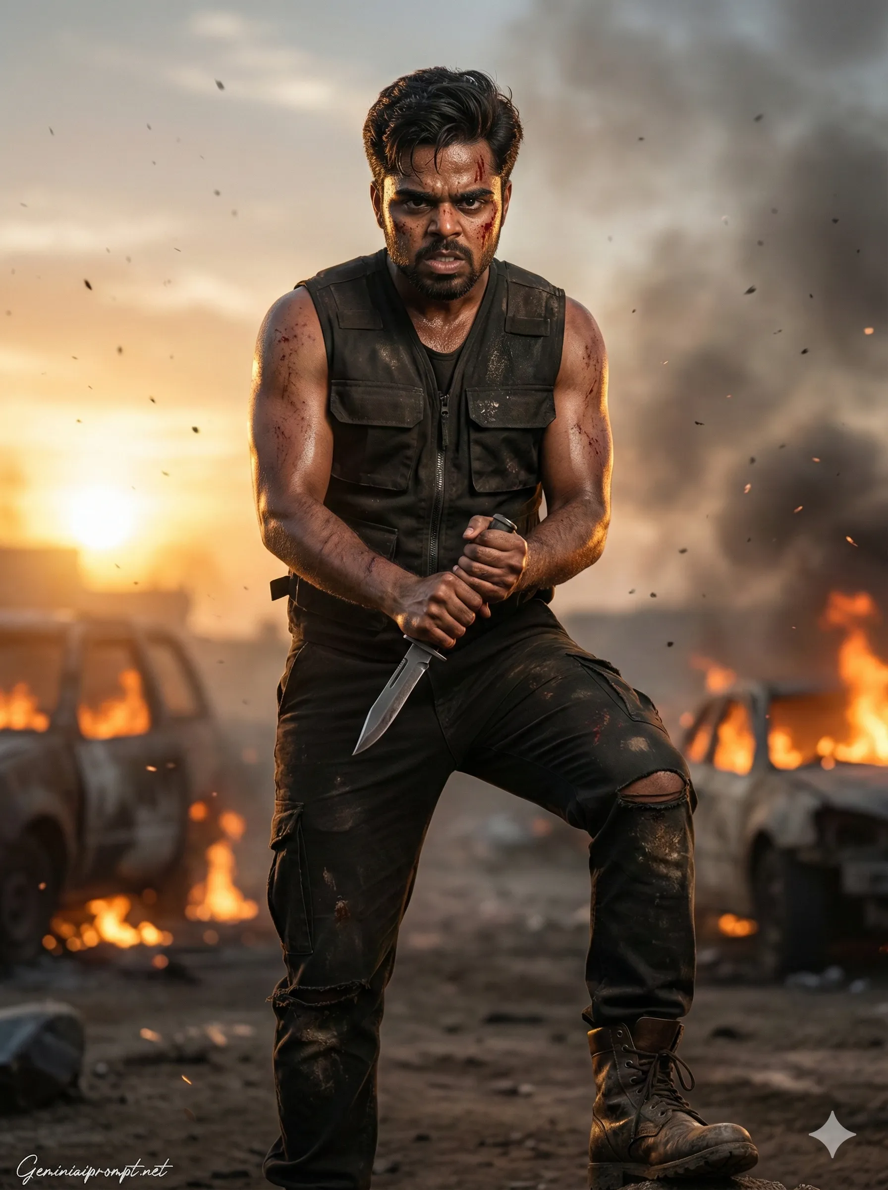 Google Gemini Salaar Movie Poster Photo Editing Prompt 6