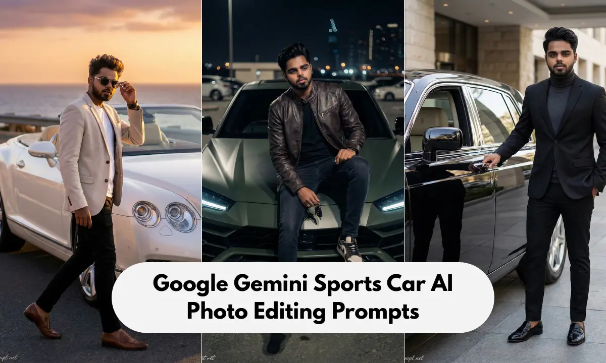 Google Gemini Sports Car AI Photo Editing Prompts