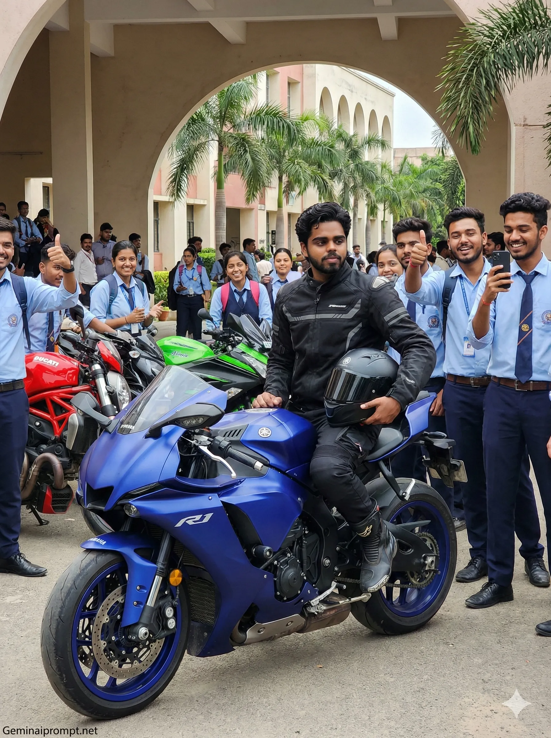 Google Gemini Superbike AI Photo Editing Prompt 1