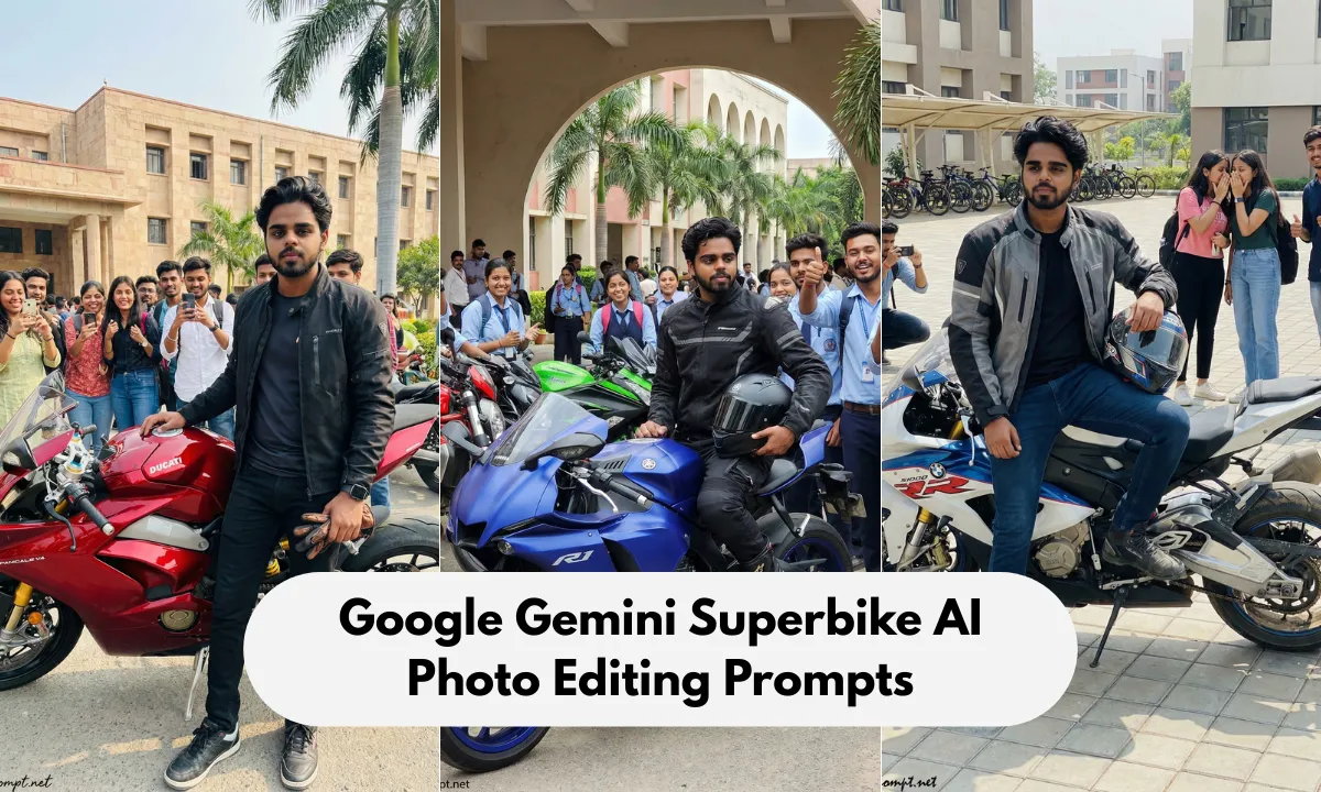 Google Gemini Superbike AI Photo Editing Prompts