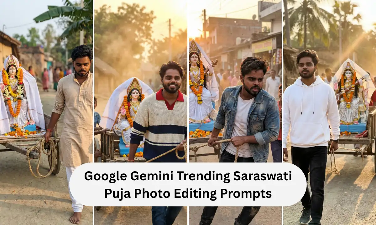 Google Gemini Trending Saraswati Puja Photo Editing Prompts