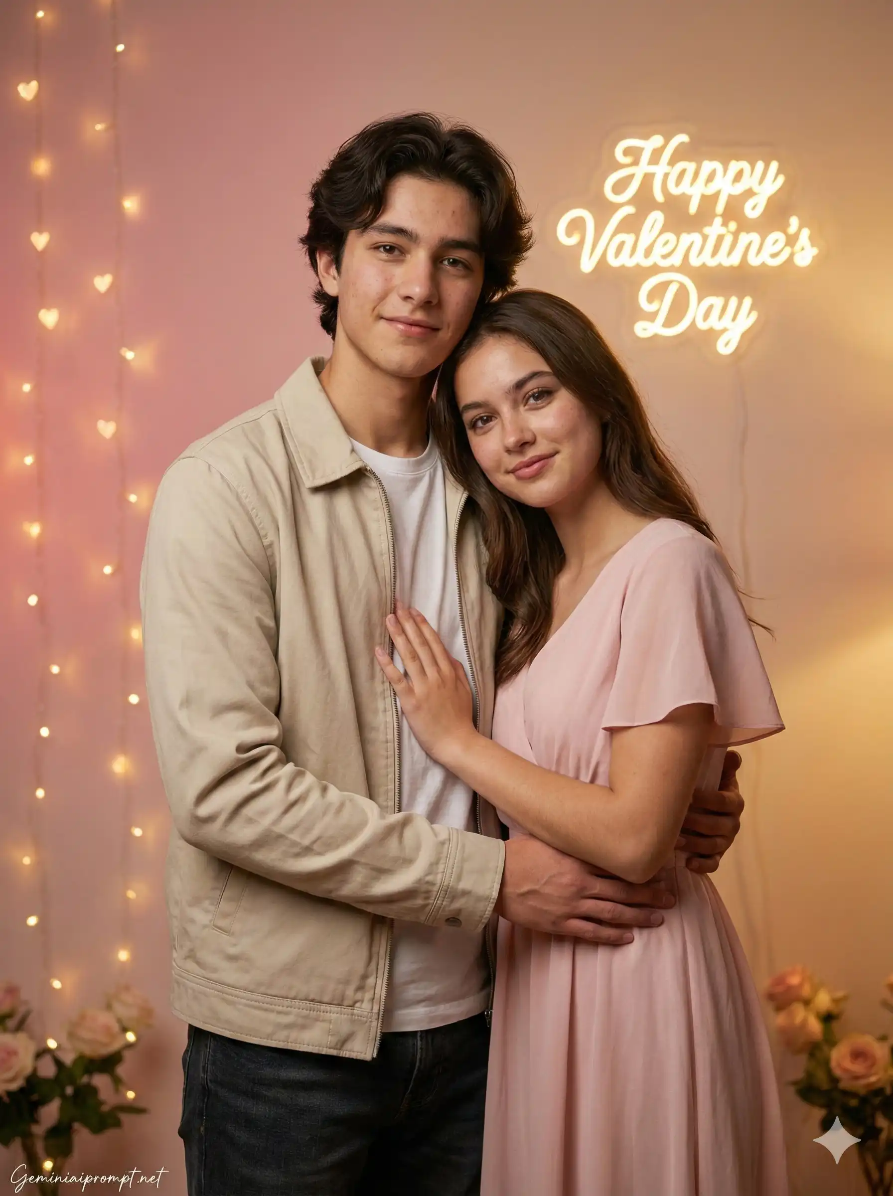 Google Gemini Valentines Day Couple AI Photo Editing Prompt 2
