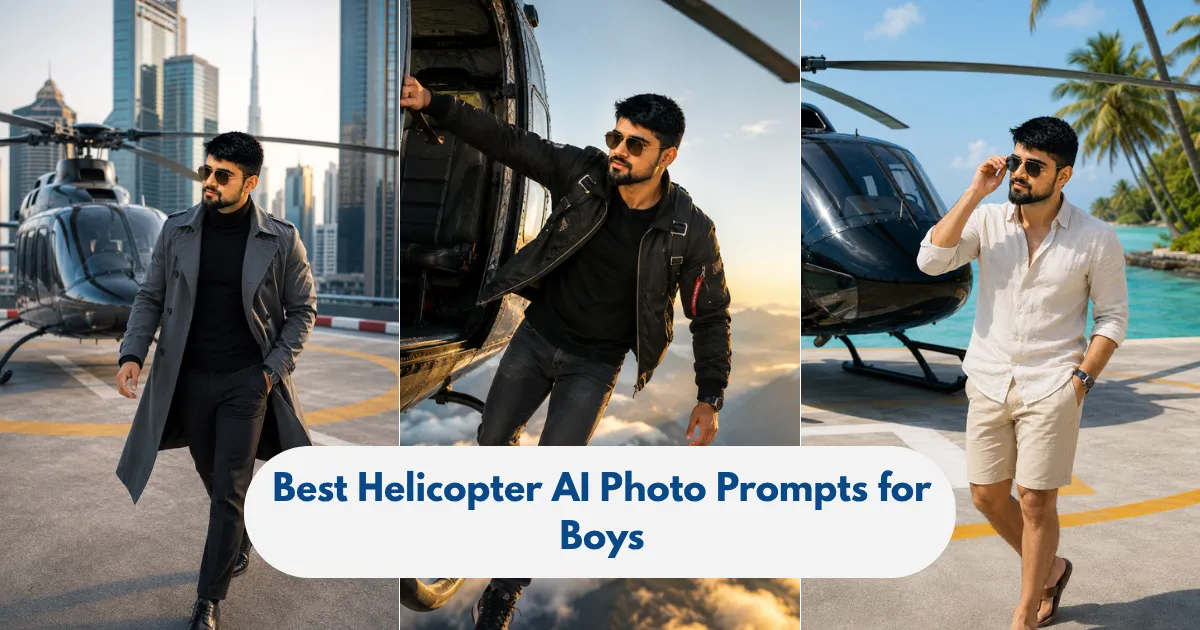 6 Best Helicopter AI Photo Prompts for Boys