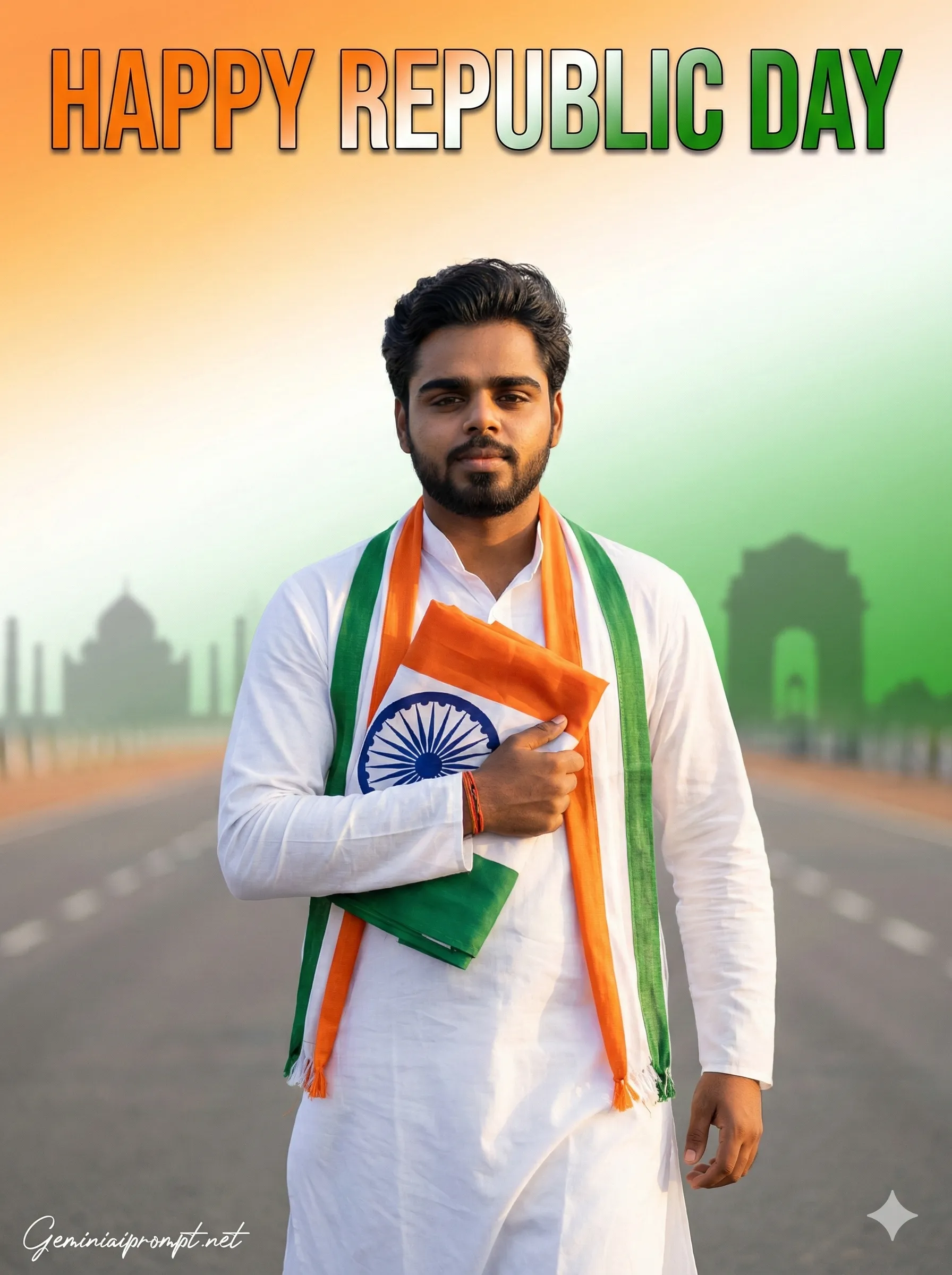 Republic Day Honour Of The Nation Photo Editing Prompt 3