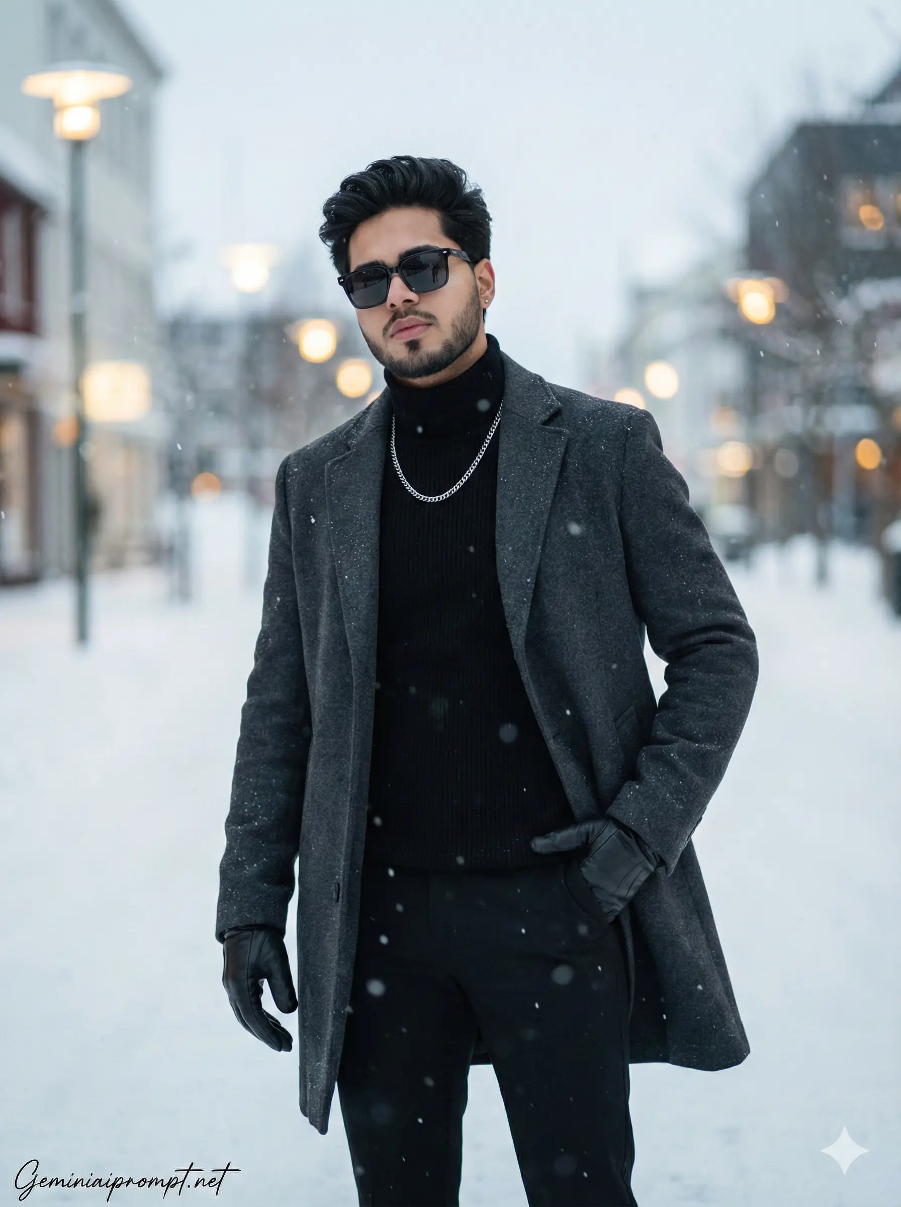 Viral Winter Gemini AI Photo Editing for Boys Prompt 2