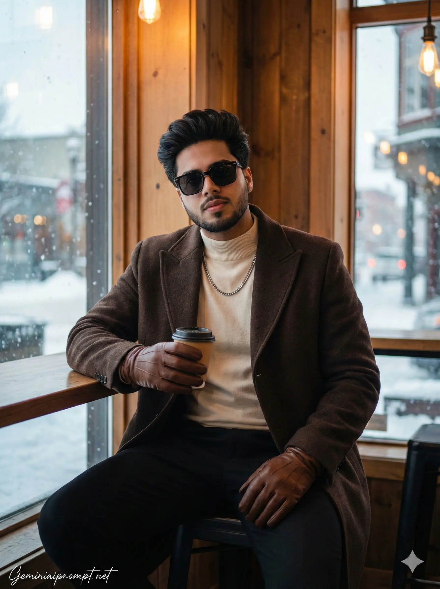 Viral Winter Gemini AI Photo Editing for Boys Prompt 4
